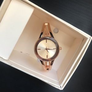 Rose gold watch
